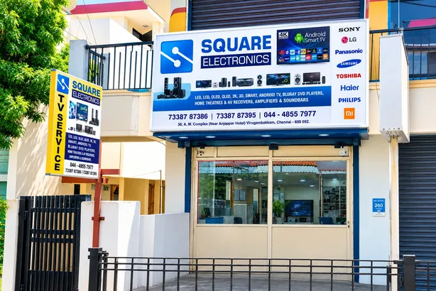 Square Electronics Shop Exterior Chennai